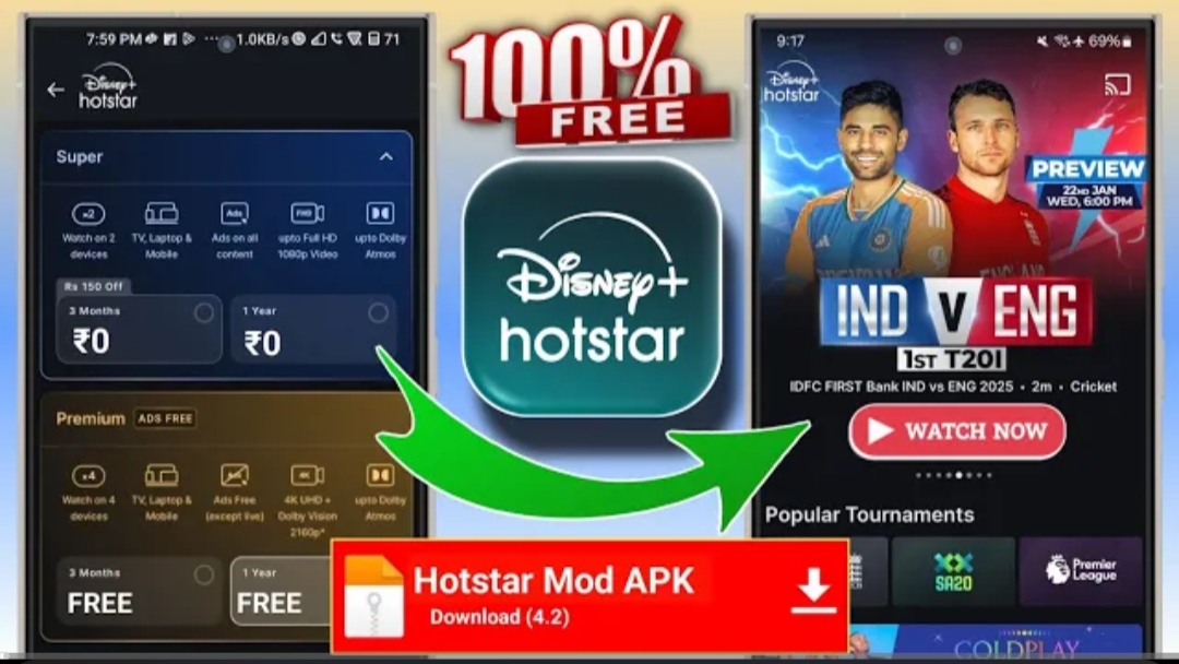 Disney+ Hotstar subscription Free app latest version